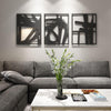 Elegant Abstractions: A Trio Wall Art - Meraky Art