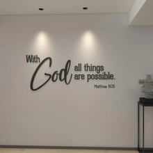  With God all things are possible Wall Art - Meraky Art