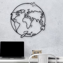  World Map Globe Wall Art - Meraky Art