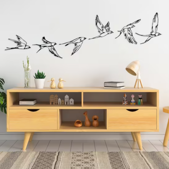 Birds in Lineage Wall Art - Meraky Art