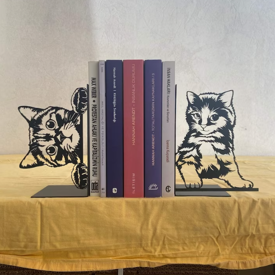 Playful Kitten Bookend (Not Priced) - Meraky Art