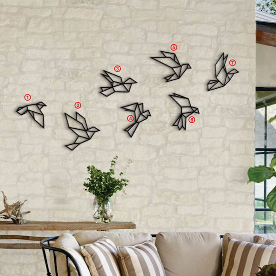 Geometric Birds Wall Art (Not Priced) - Meraky Art