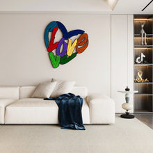  Colorful Love Hearts Wall Art